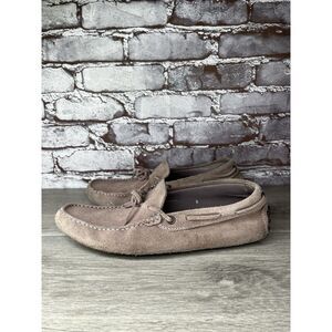 Tod's Gommino Fuchsia Pink Suede Leather Moccasin Shoes Men Sz 6M US/39EU